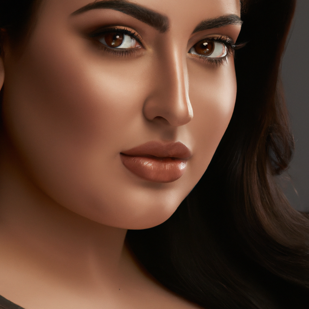 Luz suave — Ejemplo con softbox grande, sombras suaves, tonos de piel uniformes — Foto generada por IA