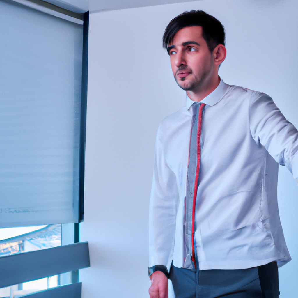 Retrato corporativo minimalista — Foto generada por IA